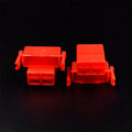CONECTOR PORTA FUSIBLES ROJO 4 PINES 1/4 PIN MACHO
