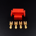 4 PINES PORTA FUSIBLE ROJO + TERMINALES