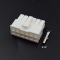 CONECTOR 12 PINES + TERMINALES TACOMETRO XCD