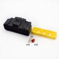 CONECTOR 16 PINES + TERMINALES + AISLANTES GS 500
