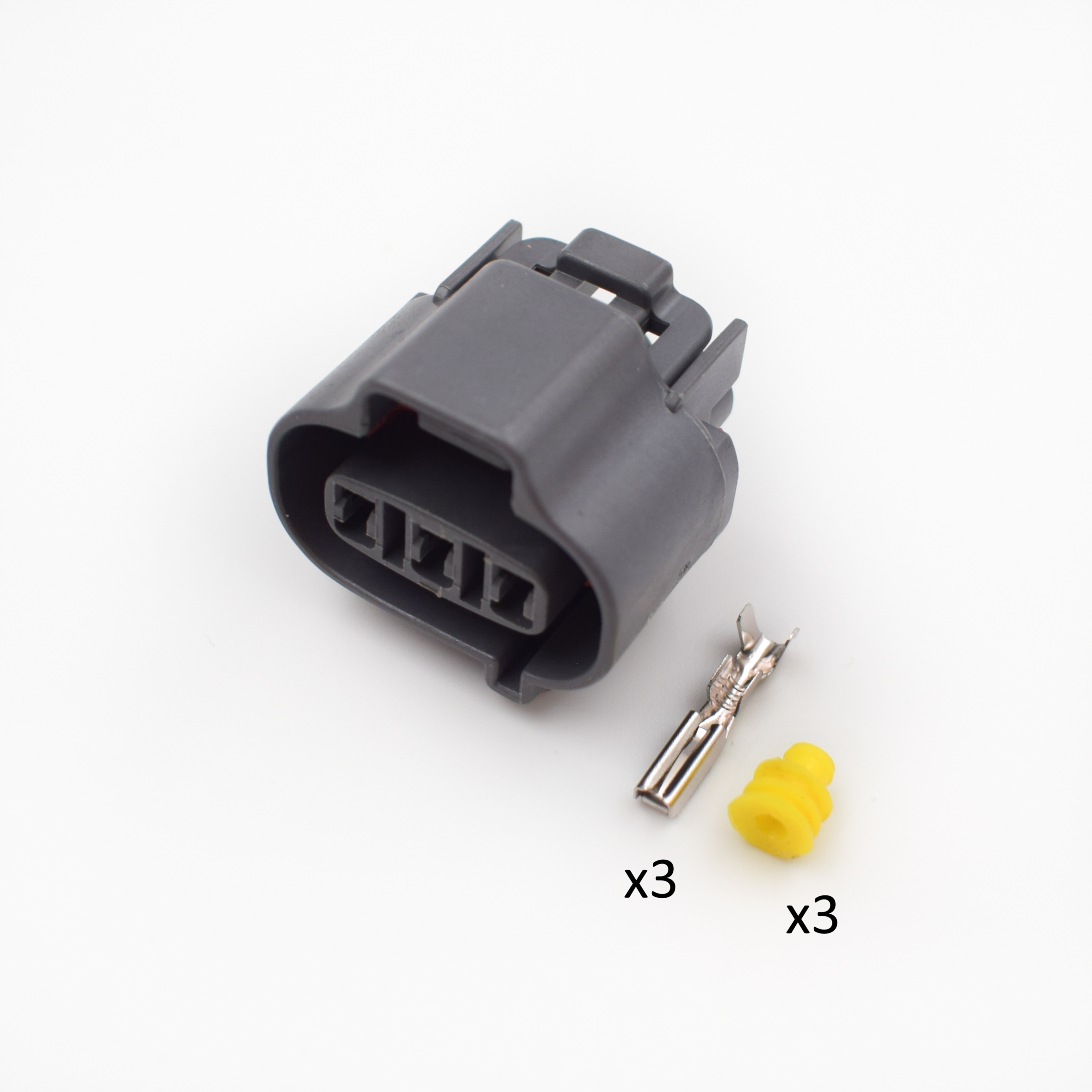 CONECTOR 3 PINES + TERMINALES+ AISLANTES CARBURADOR