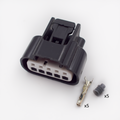 CONECTOR 5 PINES + TERMINALES + AISLANTE F BLANCO
