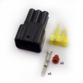 CONECTOR 6 PINES + TERMINALES + AISLANTES DE CDI HEMBRA