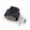 CONECTOR 5 PINES + TERMINALES + AISLANTE F GRIS