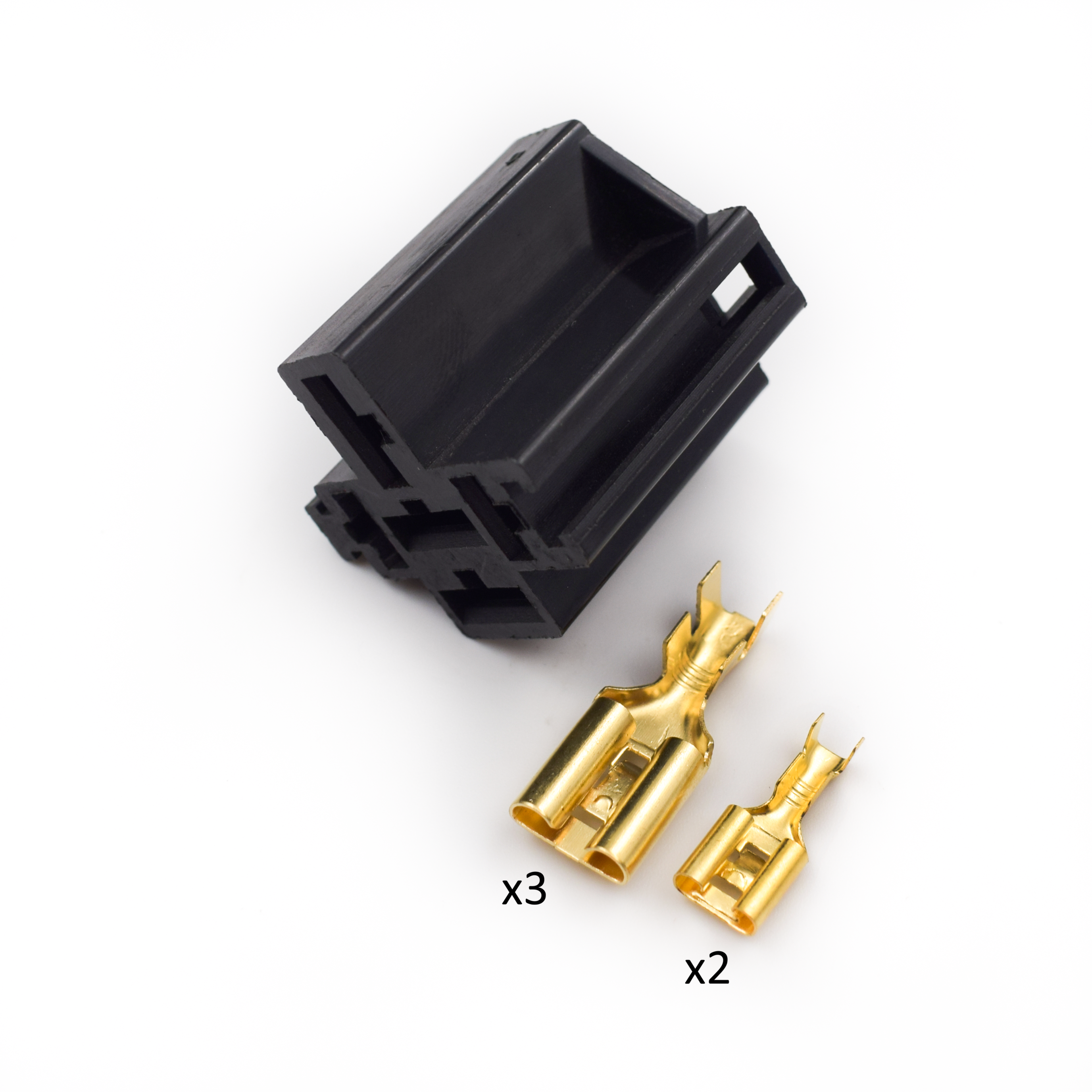CONECTOR 5 PINES + TERMINALES (1/4 *2-5/16*3) DE RELAY