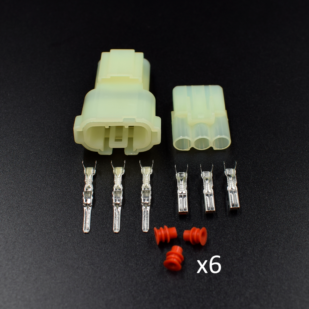 3 VIAS HEMBRA Y MACHOS VERDE  + TERMINALES