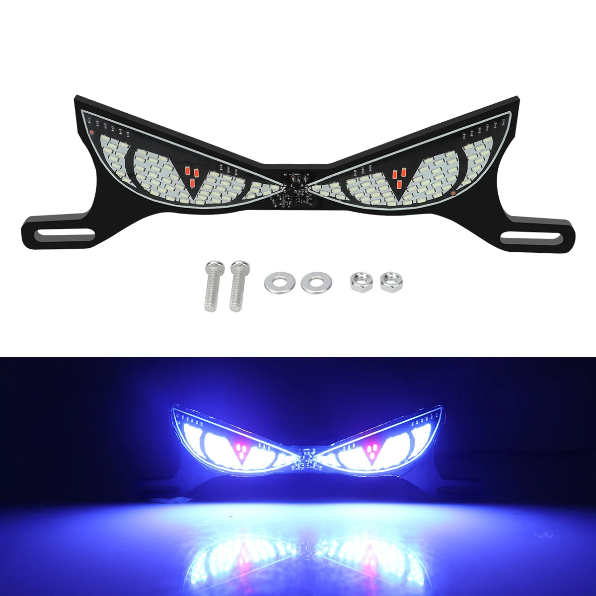 Ojos de iluminacion led para placas de motos