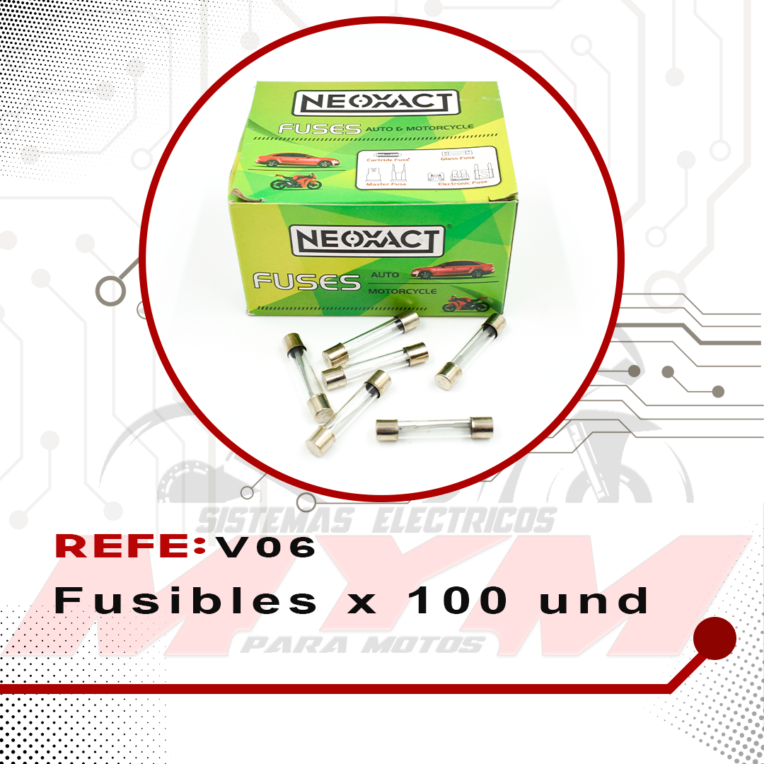 FUSIBLES X 100 UNIDADES