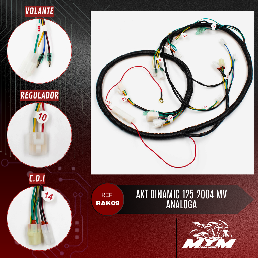 AKT DYNAMIC 125 ANALOGA  2004 MODELO VIEJO