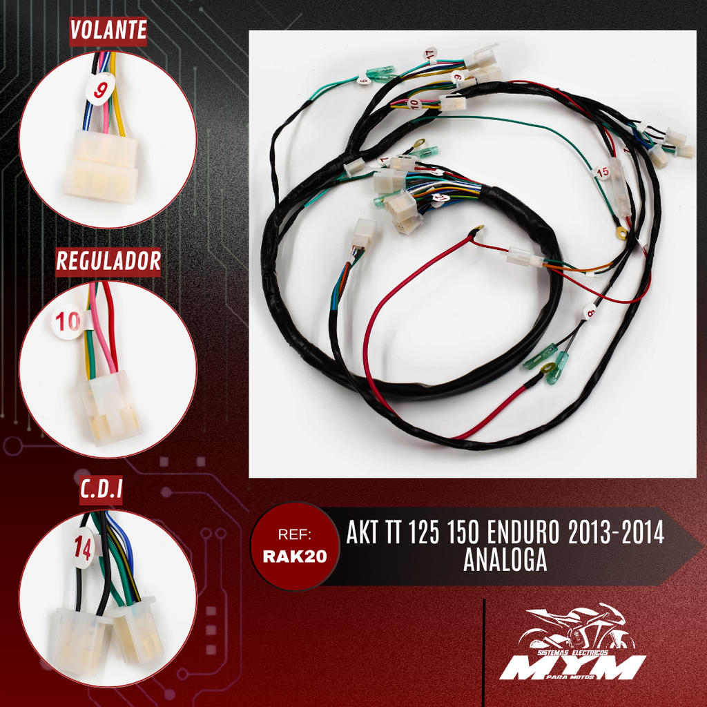 AKT TT 125 150 ENDURO 2013-2014 ANALOGA