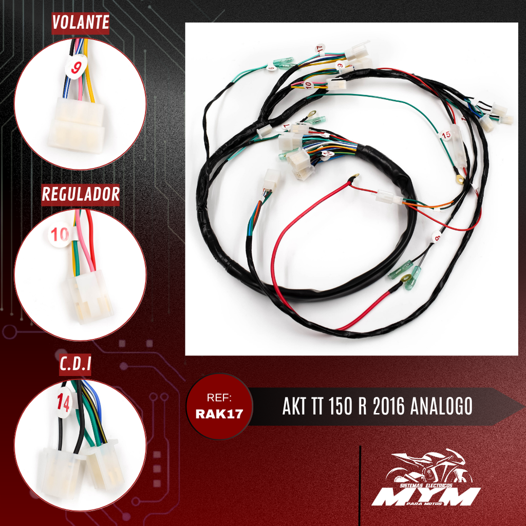 AKT TT 150 R 2016 ANALOGO