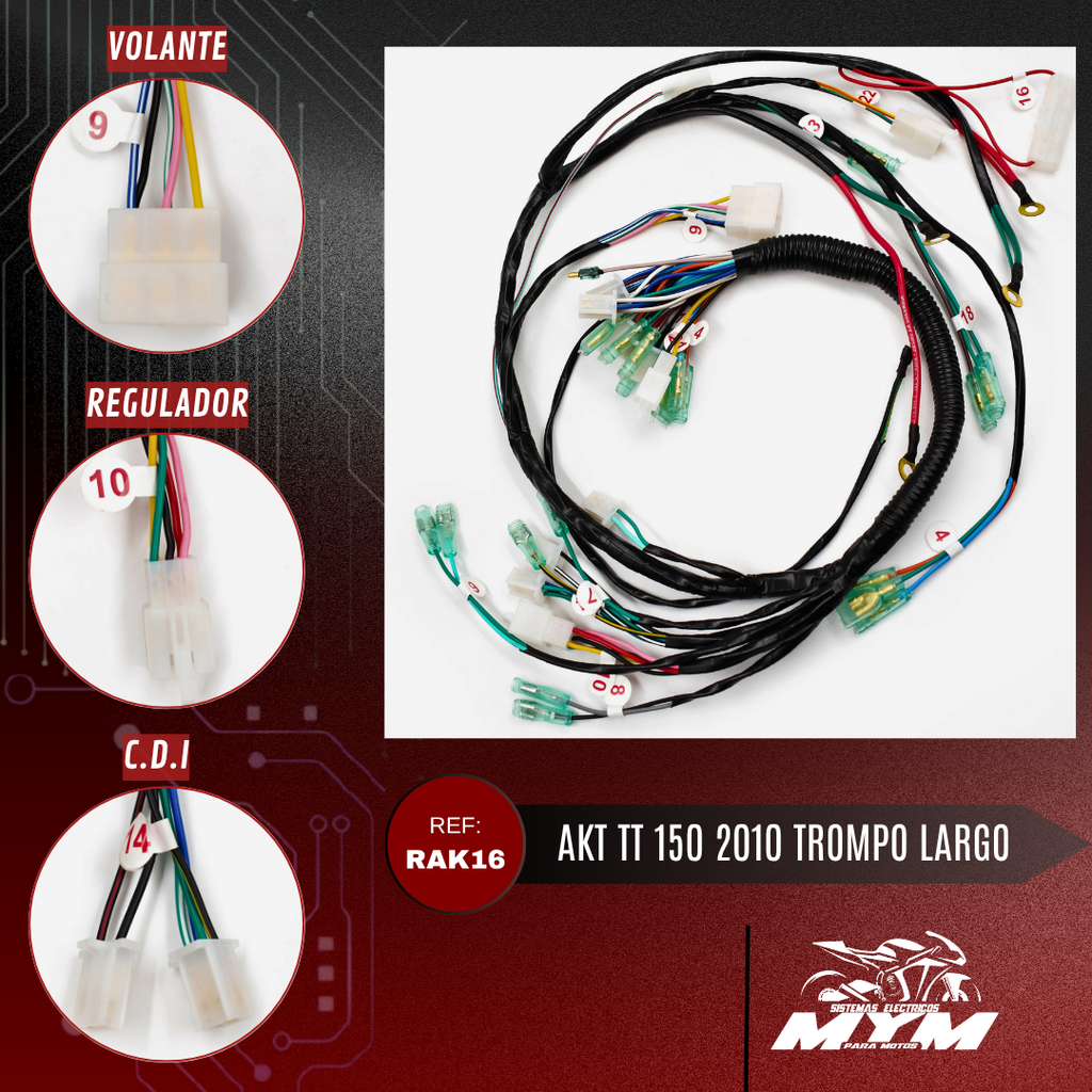AKT TT 150 2010 TROMPO LARGO