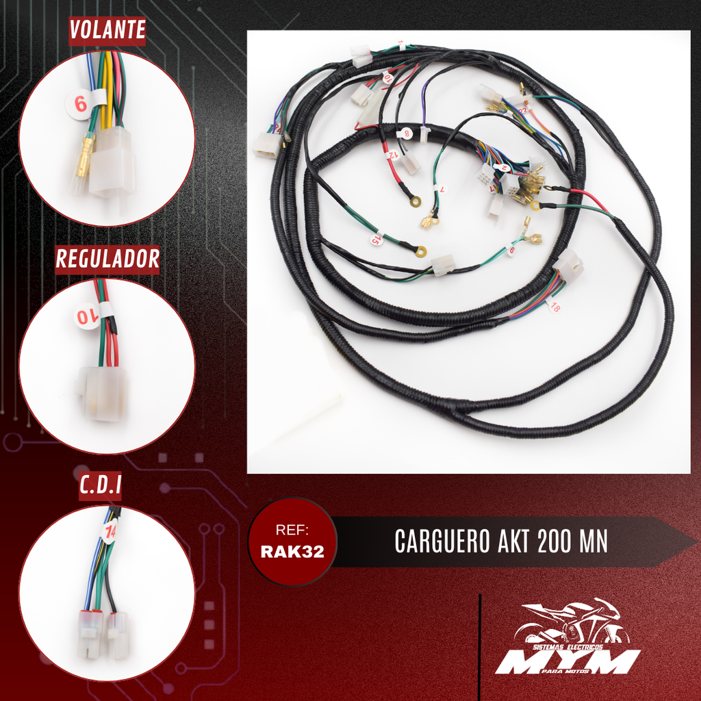 CARGUERO AKT 200 MN