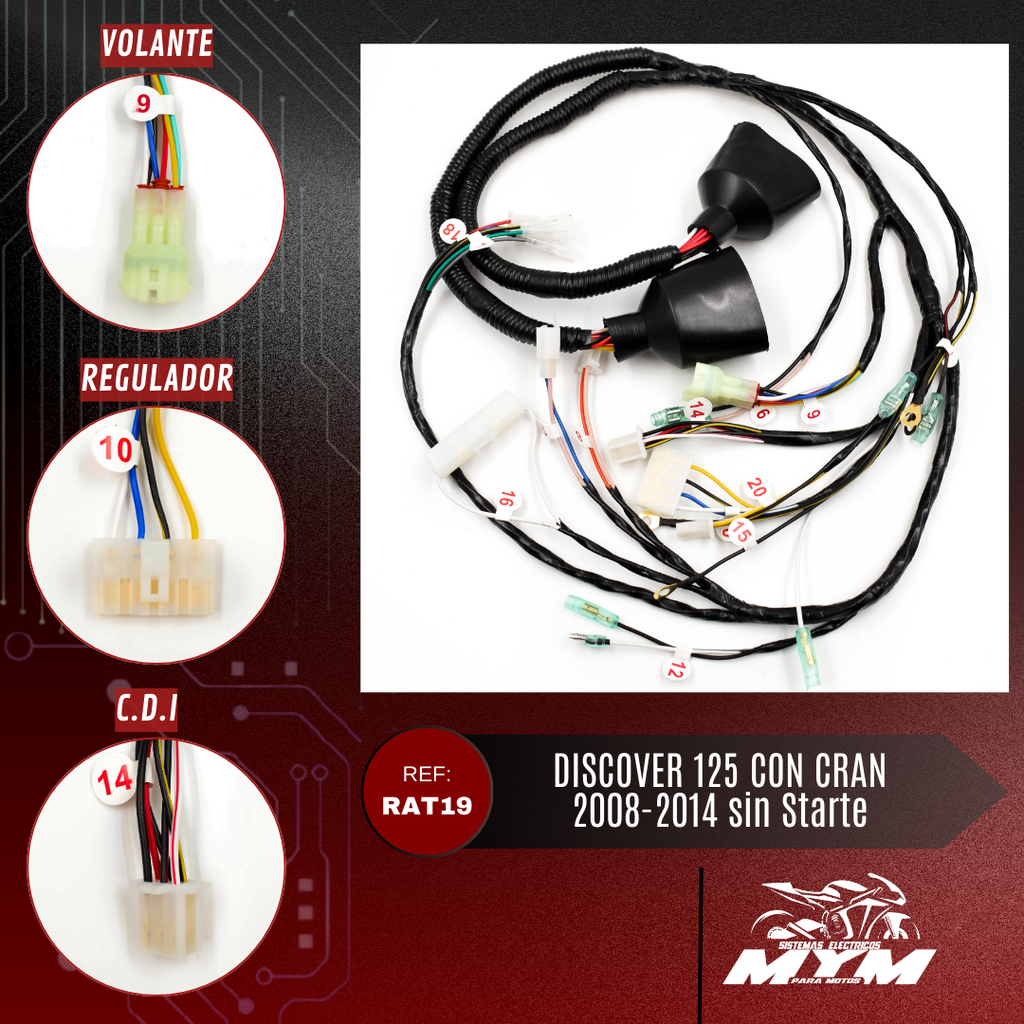 DISCOVER 125 CON CRAN 2008-2014 SIN STARTE