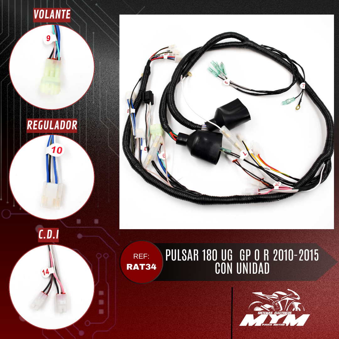 PULSAR 180 UG  GP O R 2010-2015 CON UNIDAD