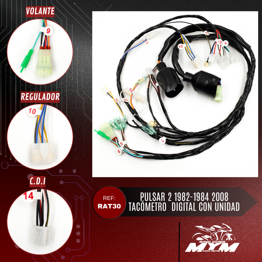 PULSAR 2 TACOMETRO  DIGITAL CON UNIDAD