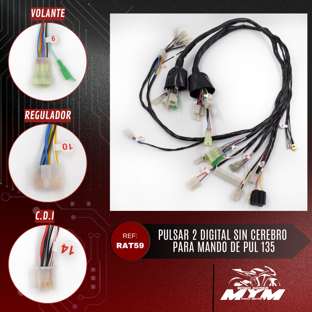 PULSAR 2 DIGITAL  SIN CEREBRO PARA COMANDOS DE PULSAR 135
