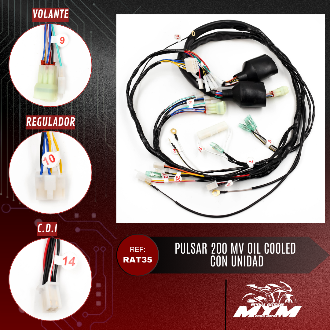 PULSAR 200 MV OIL COOLED CON UNIDAD