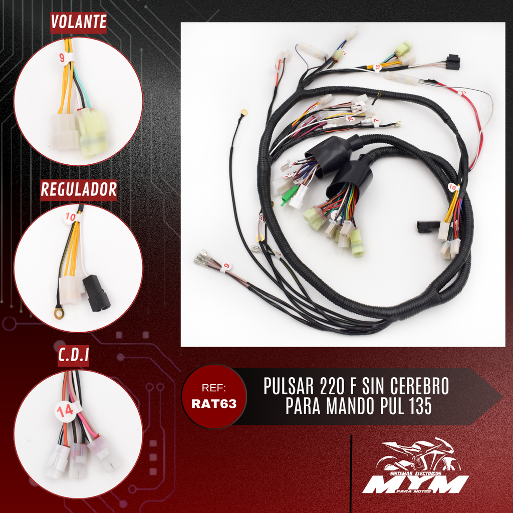 PULSAR 220 F SIN CEREBRO PARA COMANDO PULSAR 135