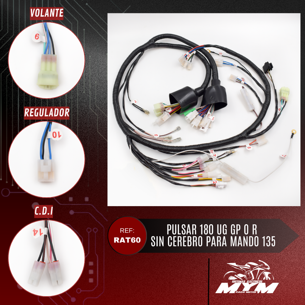 PULSAR 180 UG GP O R SIN CEREBRO PARA COMANDOS DE PULSAR 135