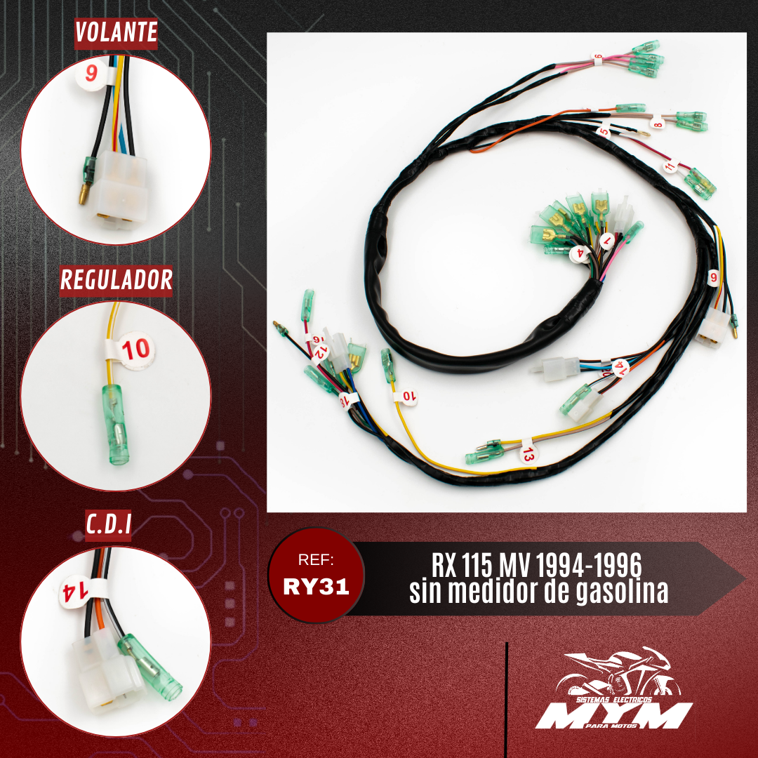RX 115 MV 1994-1996 SIN MEDIDOR DE GASOLINA