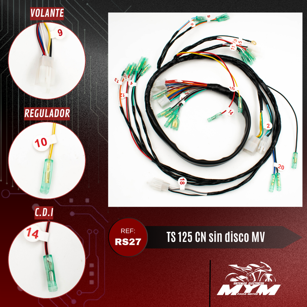 TS 125 CN SIN DISCO O MODELO VIEJO