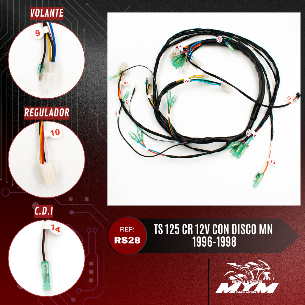 TS 125 CR 12V CON DISCO O MODELO NUEVO 1996-1998