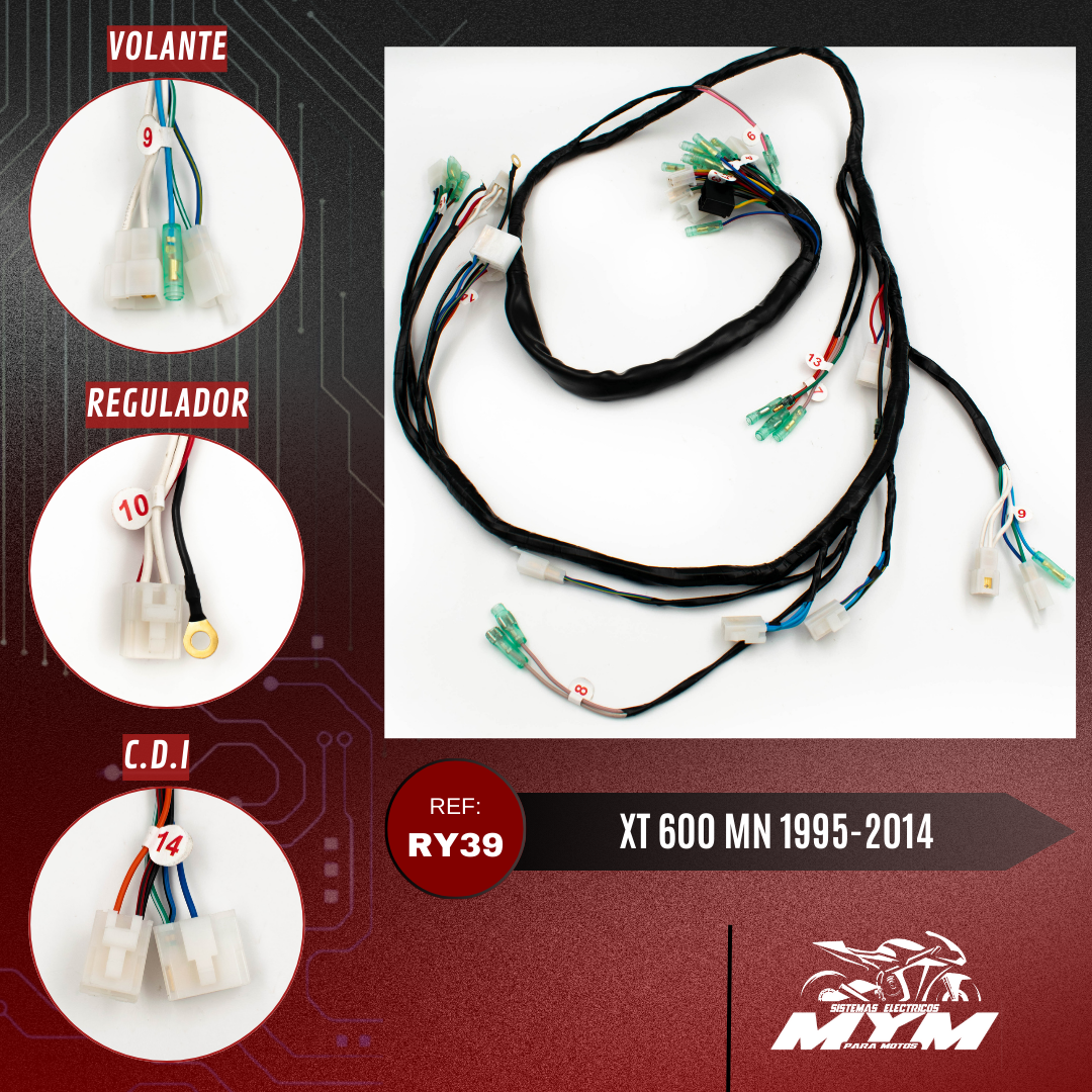 XT 600 MN 1995-2014 ( REGULADOR 4 CABLES )