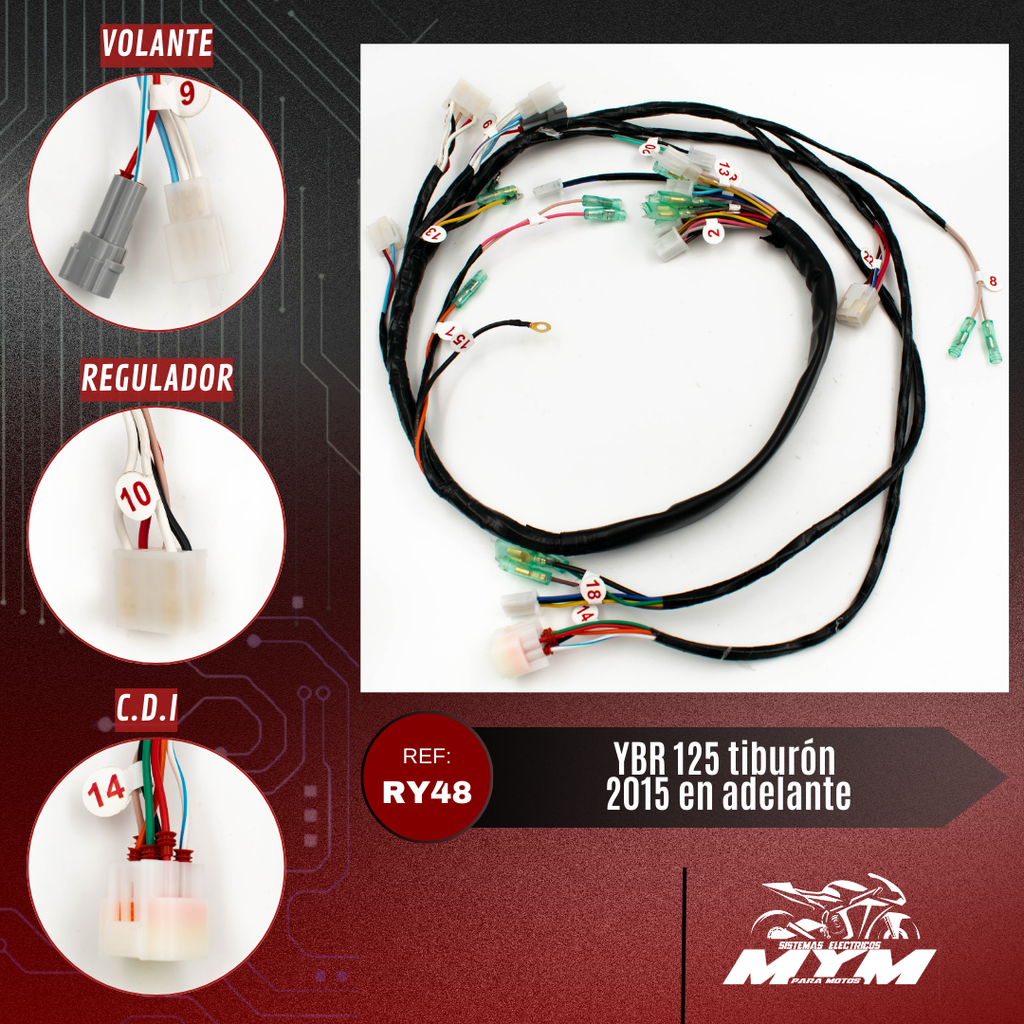 YBR 125 TIBURON 2015 EN ADELANTE